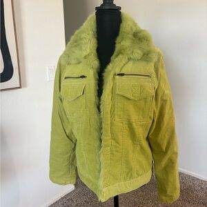 Miss Lili Lime Green rabbit fur perfect to use during Christmas season